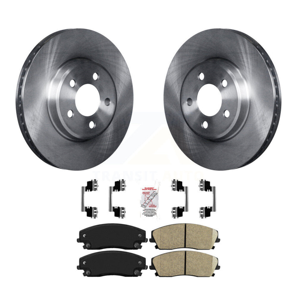 Front Disc Brake Rotor & Ceramic Pad Kit For Dodge Chrysler 300 Charger Challenger Magnum K8A-104202