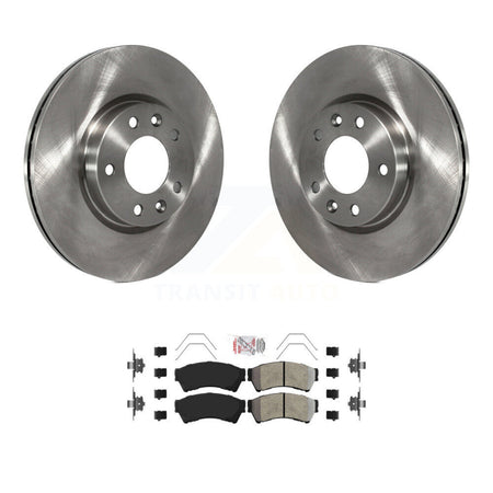 Front Brake Rotors Semi-Metallic Pad Kit For Ford Fusion Mazda 6 Lincoln MKZ Zephyr Milan K8A-104237