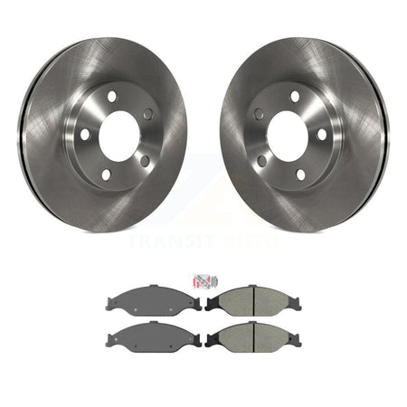 Front Disc Brake Rotors And Semi-Metallic Pads Kit For Ford Mustang K8A-104263