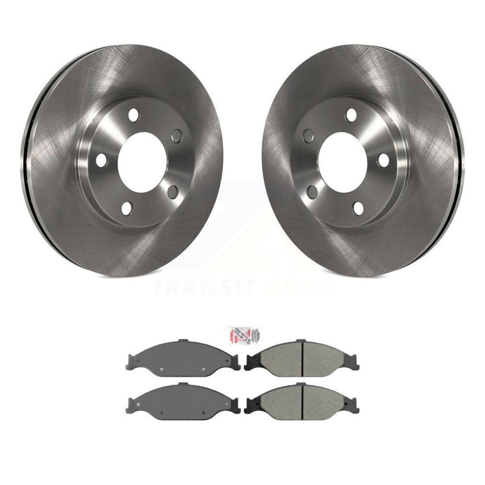 Front Disc Brake Rotors And Semi-Metallic Pads Kit For Ford Mustang K8A-104263