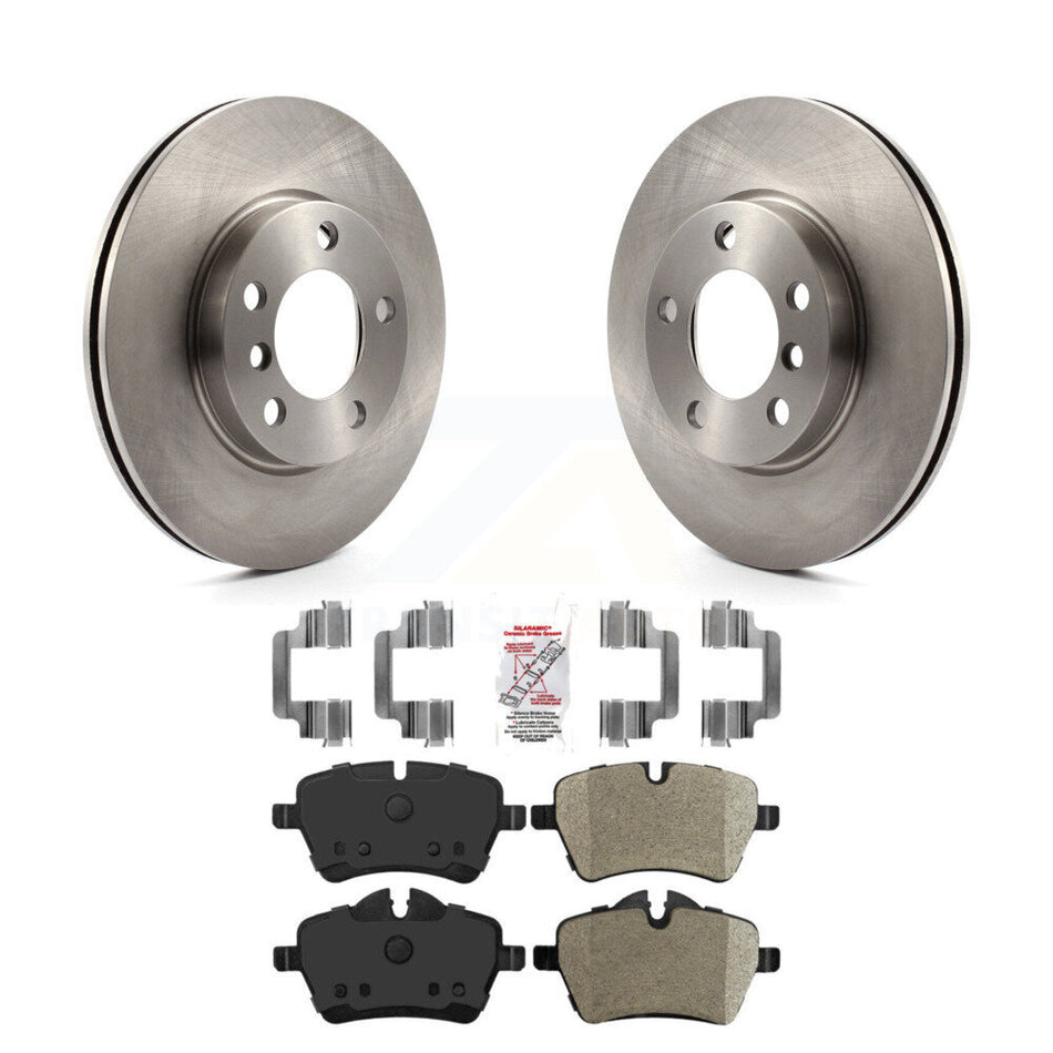 Front Disc Brake Rotors And Semi-Metallic Pads Kit For Mini Cooper Countryman Paceman K8A-104266