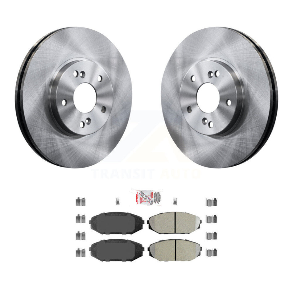 Front Disc Brake Rotors And Semi-Metallic Pads Kit For Honda Odyssey Acura MDX K8A-104277