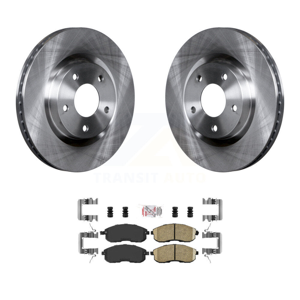 Front Disc Brake Rotors And Ceramic Pads Kit For 2007-2012 Nissan Sentra SE-R K8A-104296