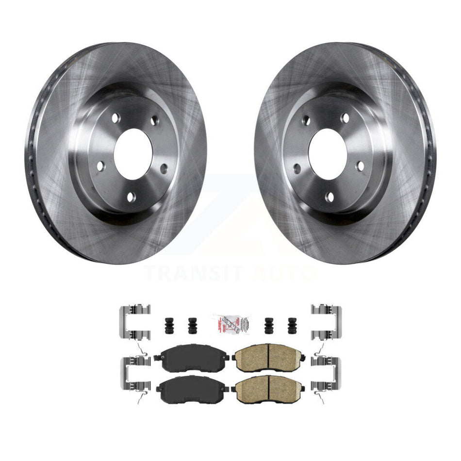 Front Disc Brake Rotors And Ceramic Pads Kit For 2007-2012 Nissan Sentra SE-R K8A-104296