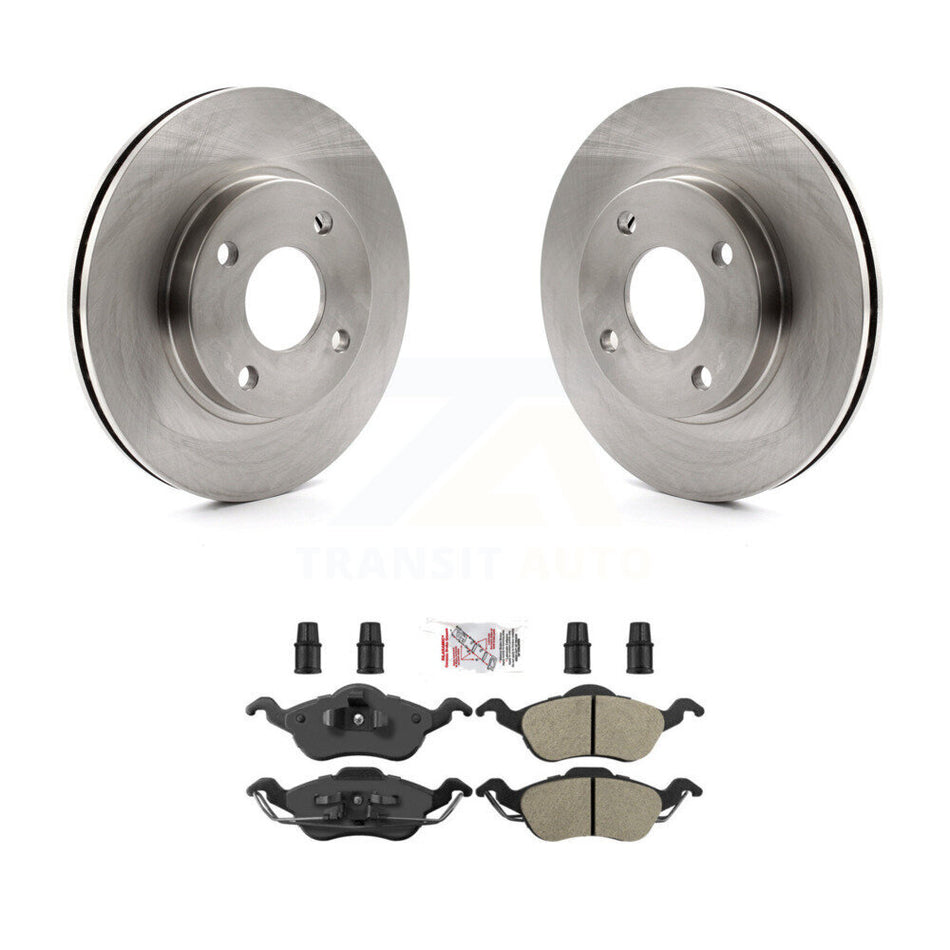 Front Disc Brake Rotors And Semi-Metallic Pads Kit For Ford Focus K8A-104322