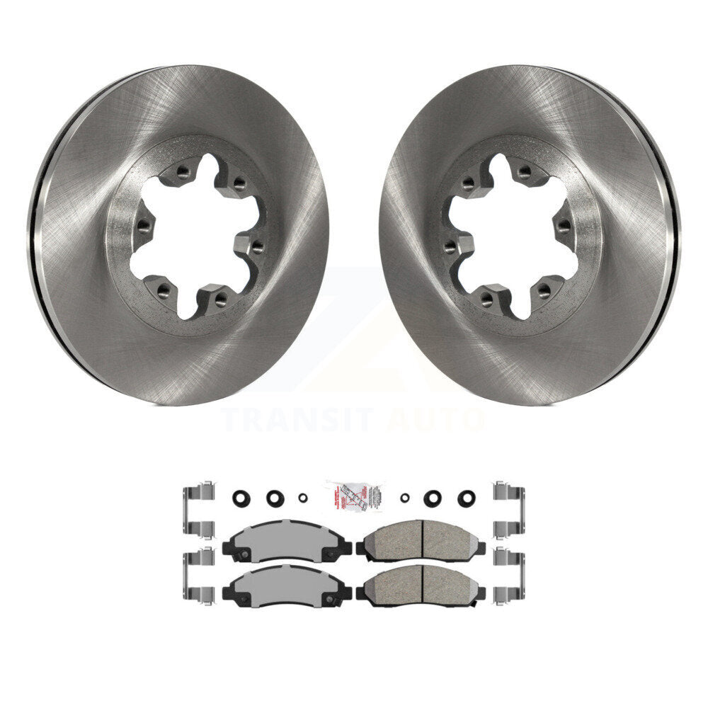 Front Brake Rotor And Ceramic Pad Kit For Chevrolet Colorado GMC Canyon Isuzu i-280 i-350 K8A-104323