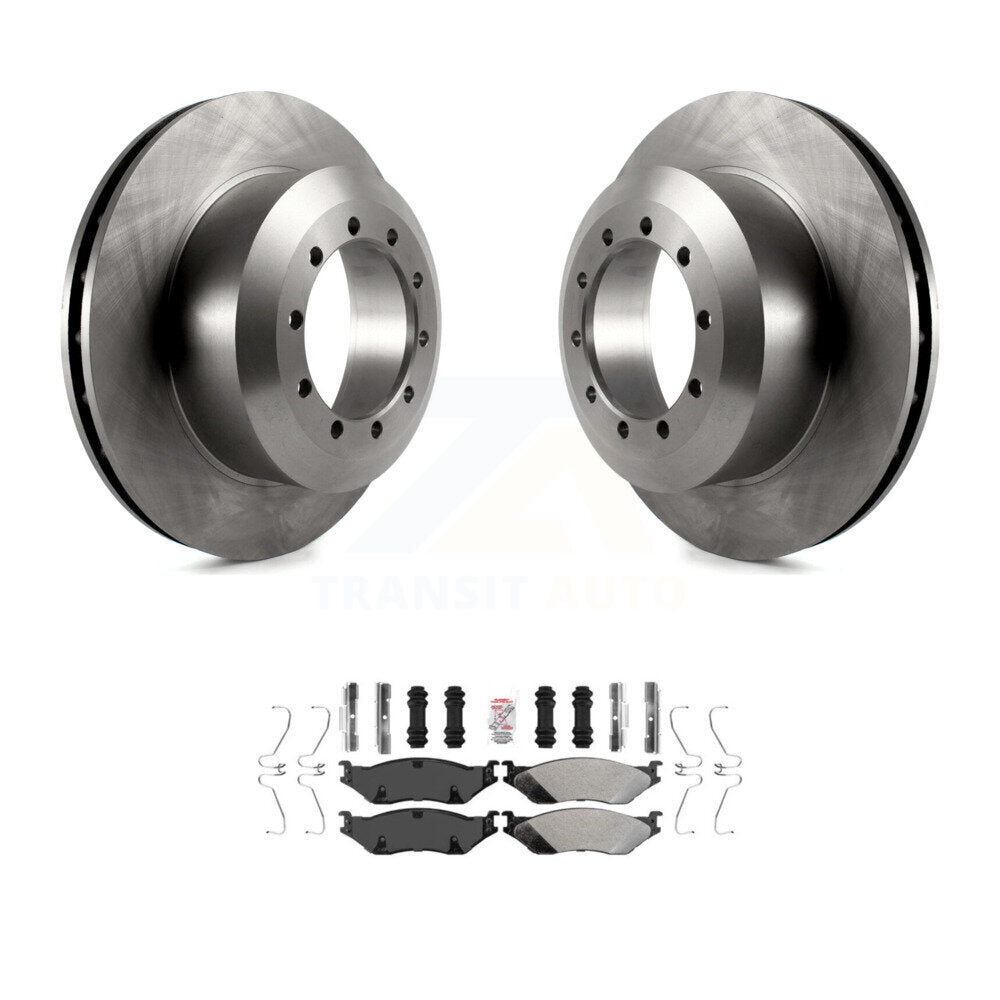 Front Brake Rotor & Semi-Metallic Pad Kit For Ford F-53 Motorhome Chassis F-59 Commercial K8A-104343