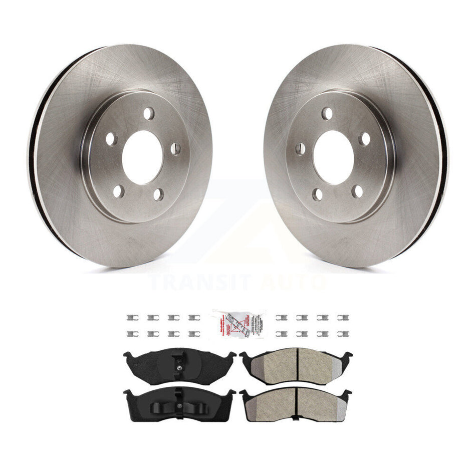 Front Brake Rotor Semi-Metallic Pad Kit For Dodge Caravan Grand Plymouth Voyager Chrysler K8A-104365