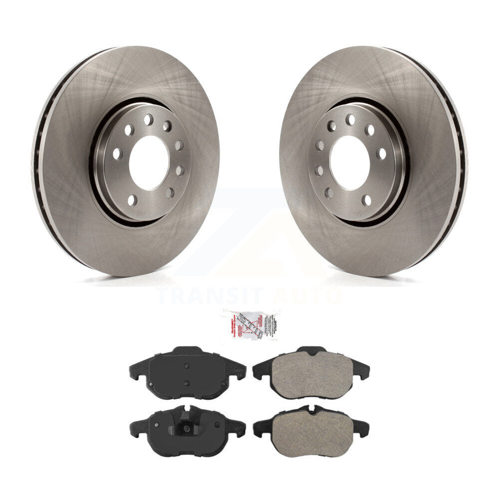 Front Disc Brake Rotor Semi-Metallic Pad Kit For Saab 9-3 With 302mm Diameter K8A-104371