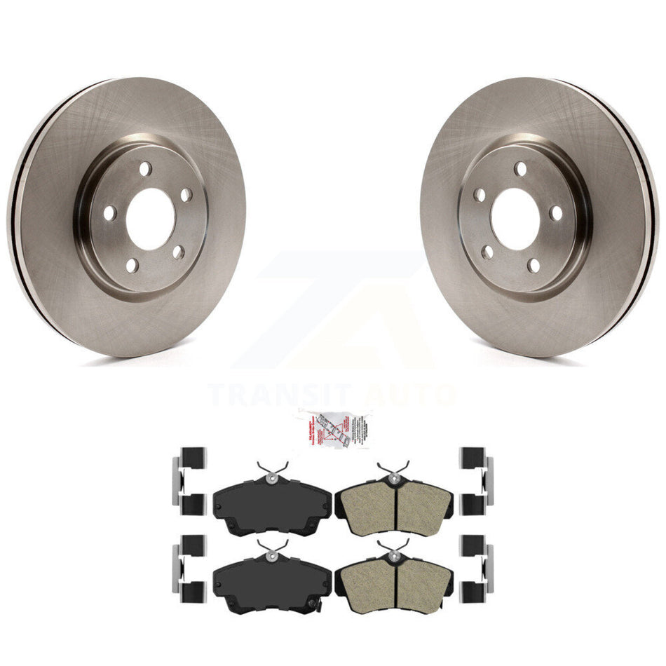 Front Disc Brake Rotors And Semi-Metallic Pads Kit For Chrysler PT Cruiser Dodge Neon K8A-104376