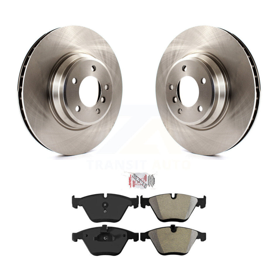 Front Brake Rotor & Semi-Metallic Pad Kit For 2013 BMW 335i Without Blue Painted Calipers K8A-104379
