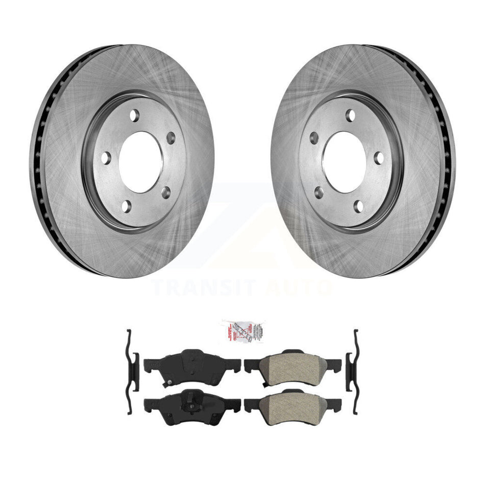 Front Brake Rotor & Semi-Metallic Pad Kit For Dodge Grand Caravan Chrysler Town Country K8A-104382