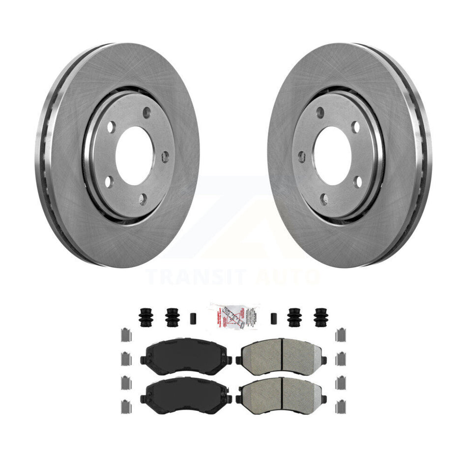 Front Brake Rotor & Semi-Metallic Pad Kit For Dodge Caravan Grand Chrysler Town Country K8A-104384