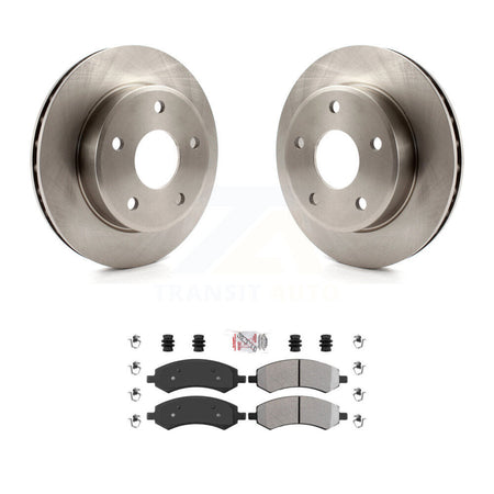 Front Disc Brake Rotors And Semi-Metallic Pads Kit For Dakota Dodge Ram Mitsubishi Raider K8A-104412