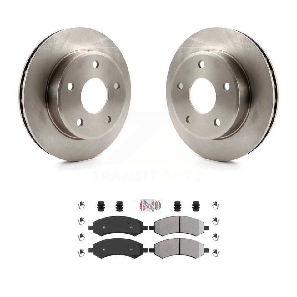Front Disc Brake Rotors And Semi-Metallic Pads Kit For Dakota Dodge Ram Mitsubishi Raider K8A-104412