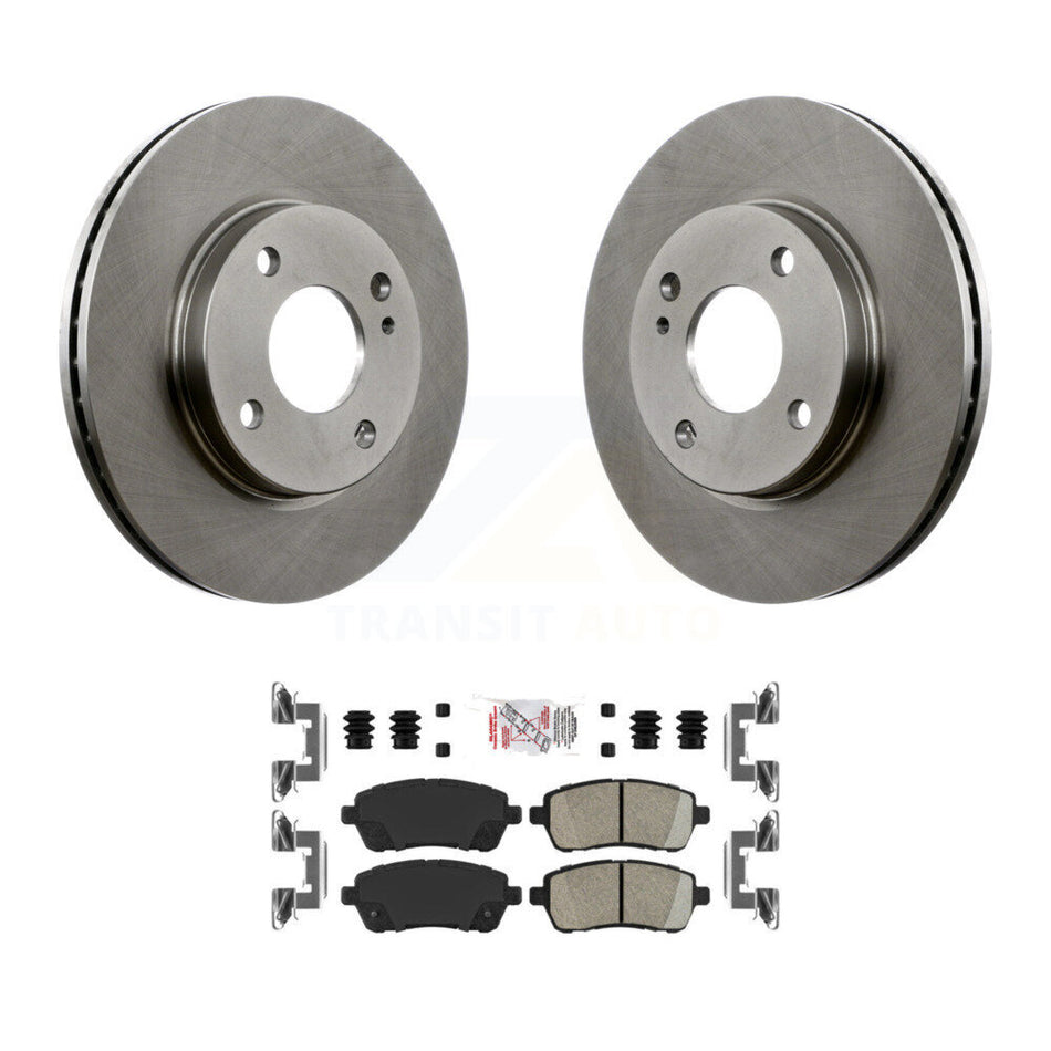 Front Disc Brake Rotors And Ceramic Pads Kit For Ford Fiesta K8A-104420