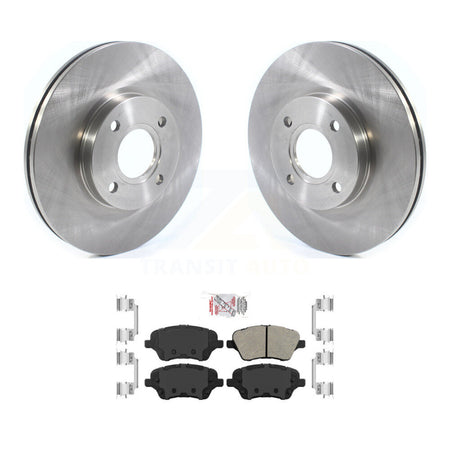 Front Disc Brake Rotors And Semi-Metallic Pads Kit For 2014-2019 Ford Fiesta ST K8A-104422