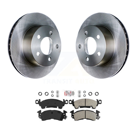 Front Brake Rotors Semi-Metallic Pad Kit For 91 Jeep Grand Wagoneer 3.203" Overall Height K8A-104426