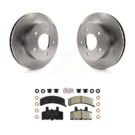 Front Disc Brake Rotor Semi-Metallic Pad Kit For 1990-2002 Chevrolet Astro GMC Safari AWD K8A-104427