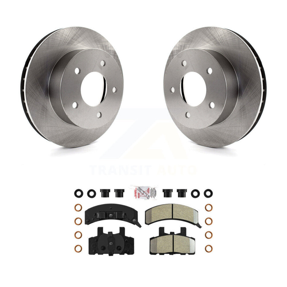 Front Disc Brake Rotor Semi-Metallic Pad Kit For 1990-2002 Chevrolet Astro GMC Safari AWD K8A-104427
