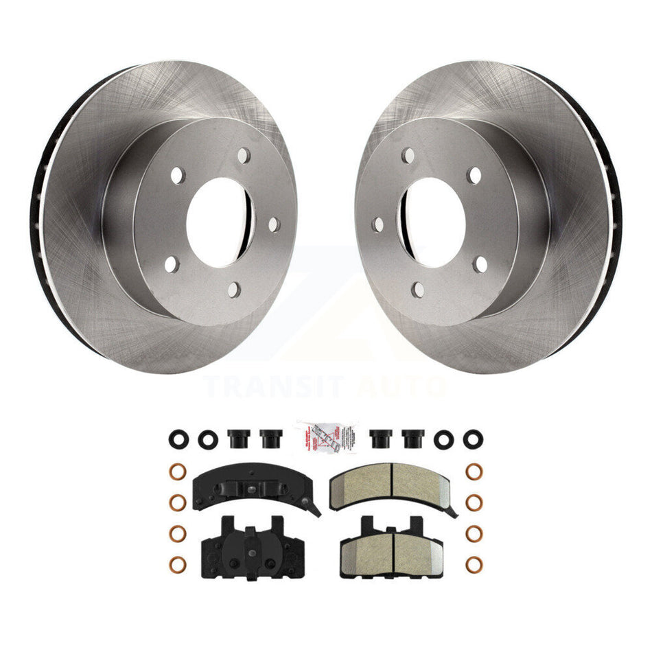 Front Disc Brake Rotor Semi-Metallic Pad Kit For 1990-2002 Chevrolet Astro GMC Safari AWD K8A-104427