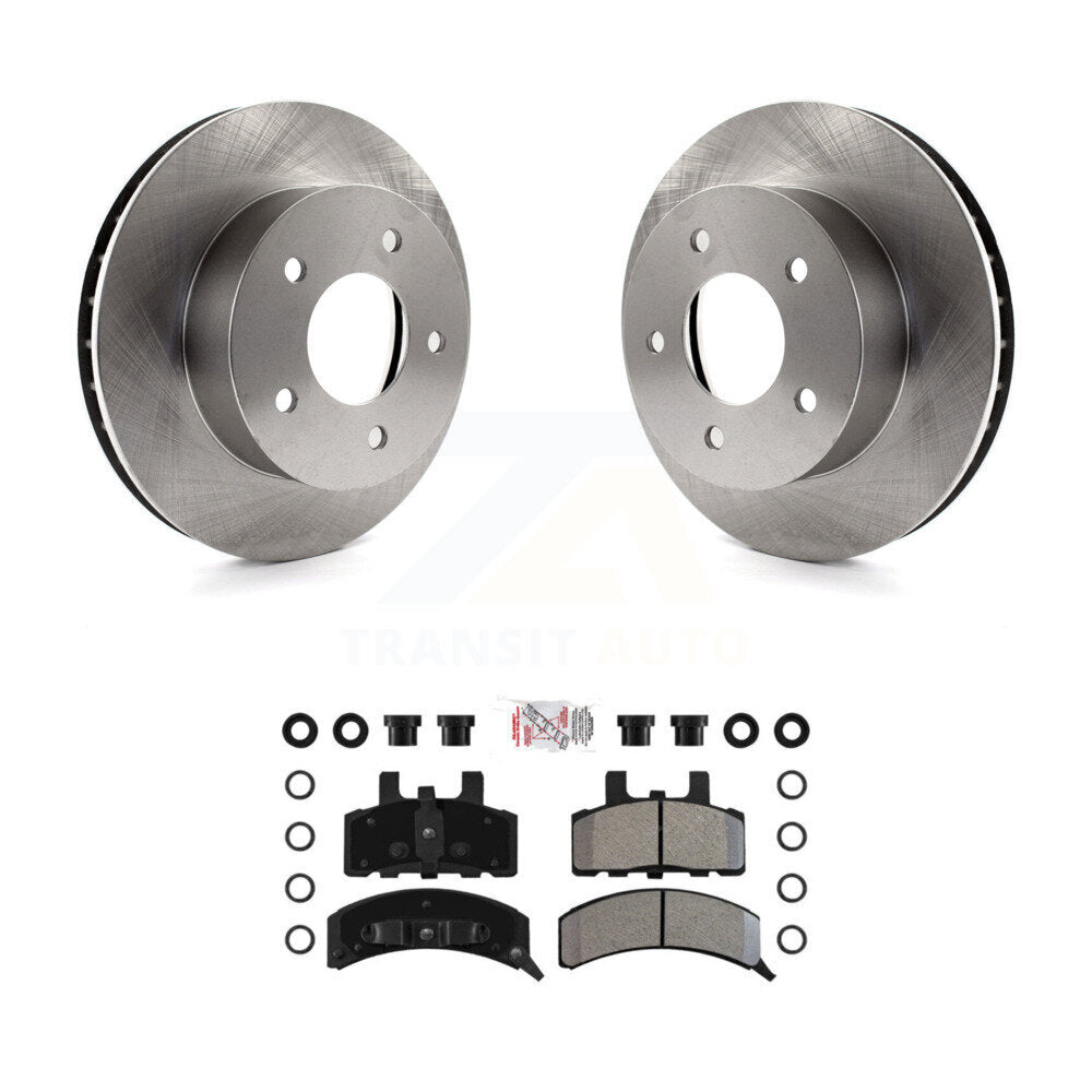 Front Disc Brake Rotor Semi-Metallic Pad Kit For 1990-2002 Chevrolet Astro GMC Safari AWD K8A-104428
