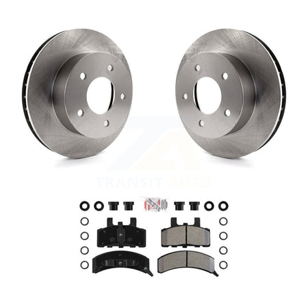 Front Disc Brake Rotor Semi-Metallic Pad Kit For 1990-2002 Chevrolet Astro GMC Safari AWD K8A-104428