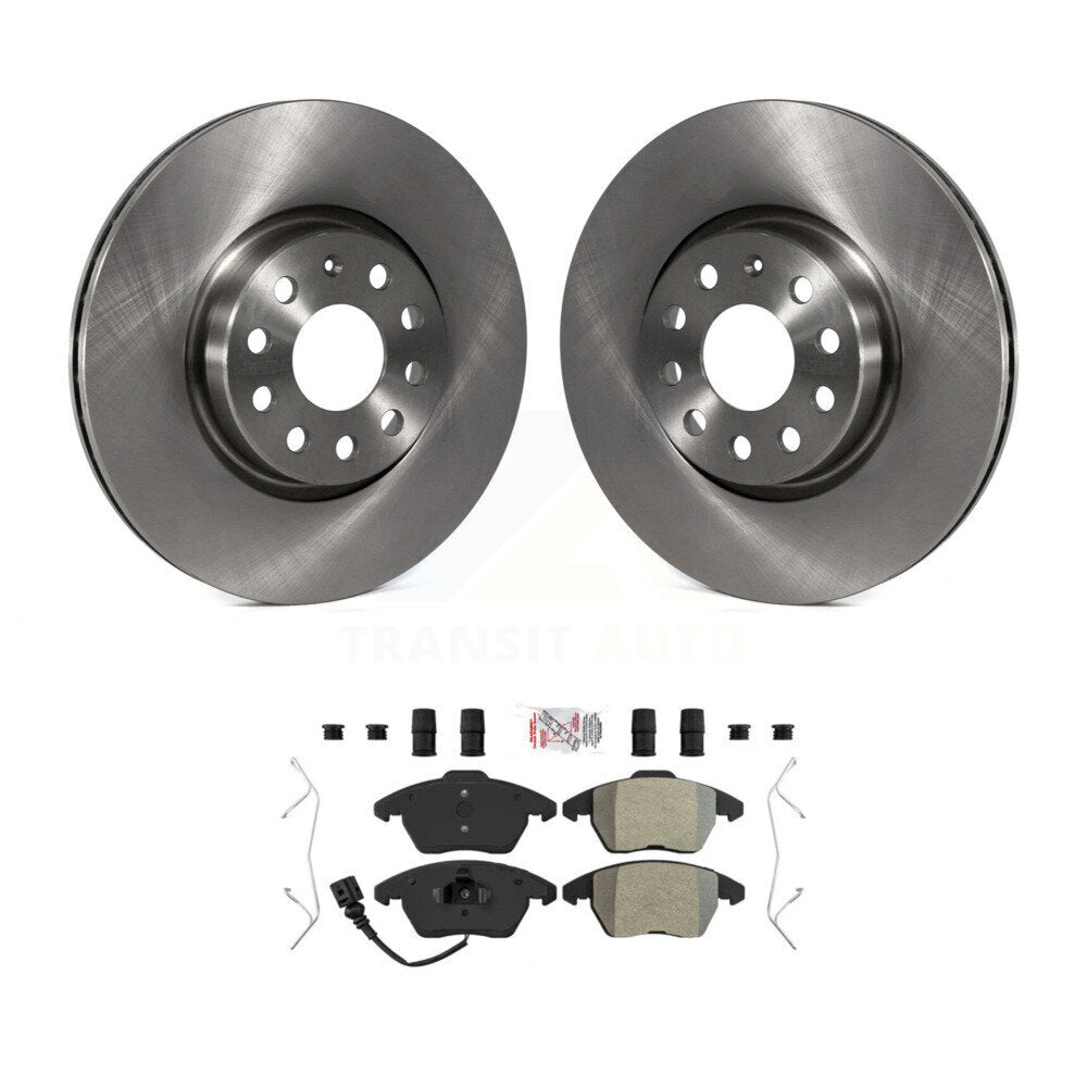 Front Brake Rotors Semi-Metallic Pad Kit For Volkswagen Jetta Beetle Rabbit Audi GTI Golf K8A-104457