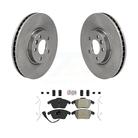 Front Brake Rotor Semi-Metallic Pad Kit For Volkswagen CC With 340mm Diameter K8A-104460