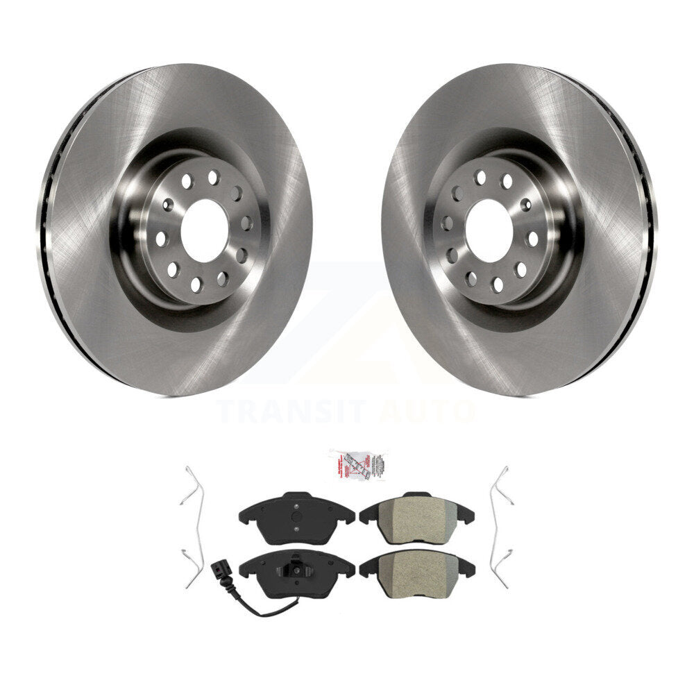 Front Disc Brake Rotor & Semi-Metallic Pad Kit For Volkswagen Golf CC GTI Audi A3 Quattro K8A-104463