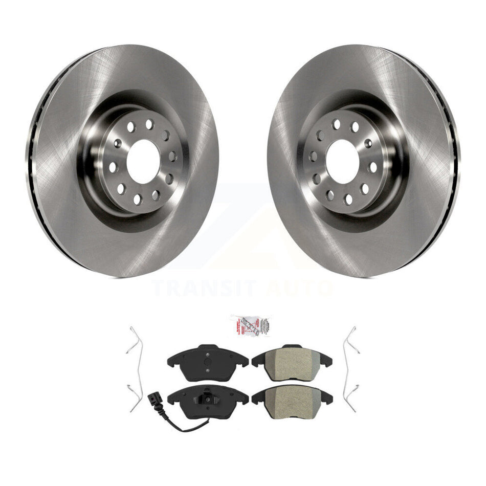 Front Disc Brake Rotor & Semi-Metallic Pad Kit For Volkswagen Golf CC GTI Audi A3 Quattro K8A-104463