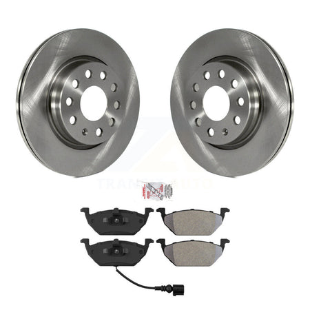Front Disc Brake Rotors And Semi-Metallic Pads Kit For Volkswagen Jetta K8A-104466