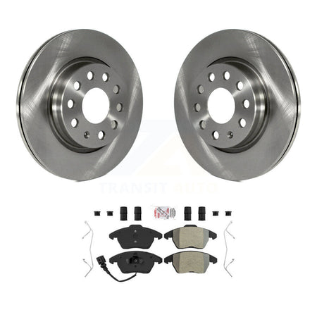 Front Disc Brake Rotors And Semi-Metallic Pads Kit For Volkswagen GTI Audi A3 Quattro K8A-104469