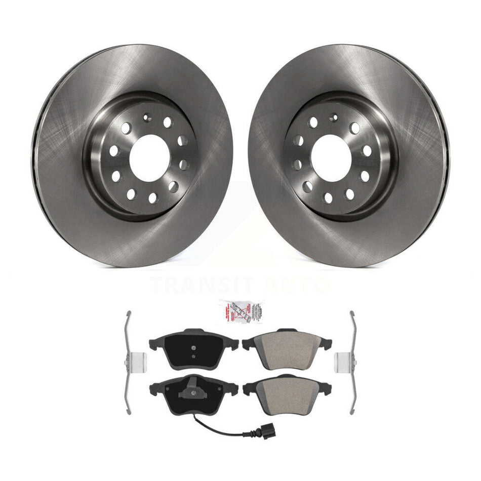 Front Disc Brake Rotors And Semi-Metallic Pads Kit For 2008-2009 Audi TT Quattro 3.2L K8A-104479
