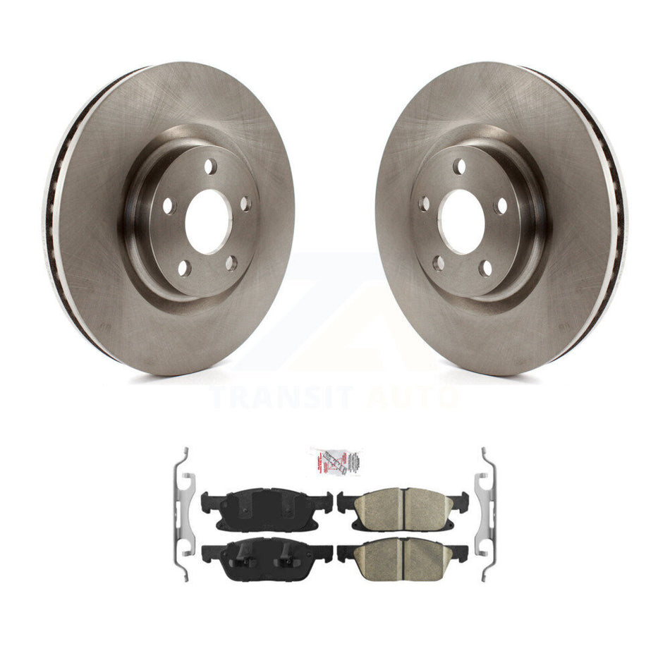 Front Disc Brake Rotors And Ceramic Pad Kit For Ford Edge With 316mm Diameter Rotor K8A-104491