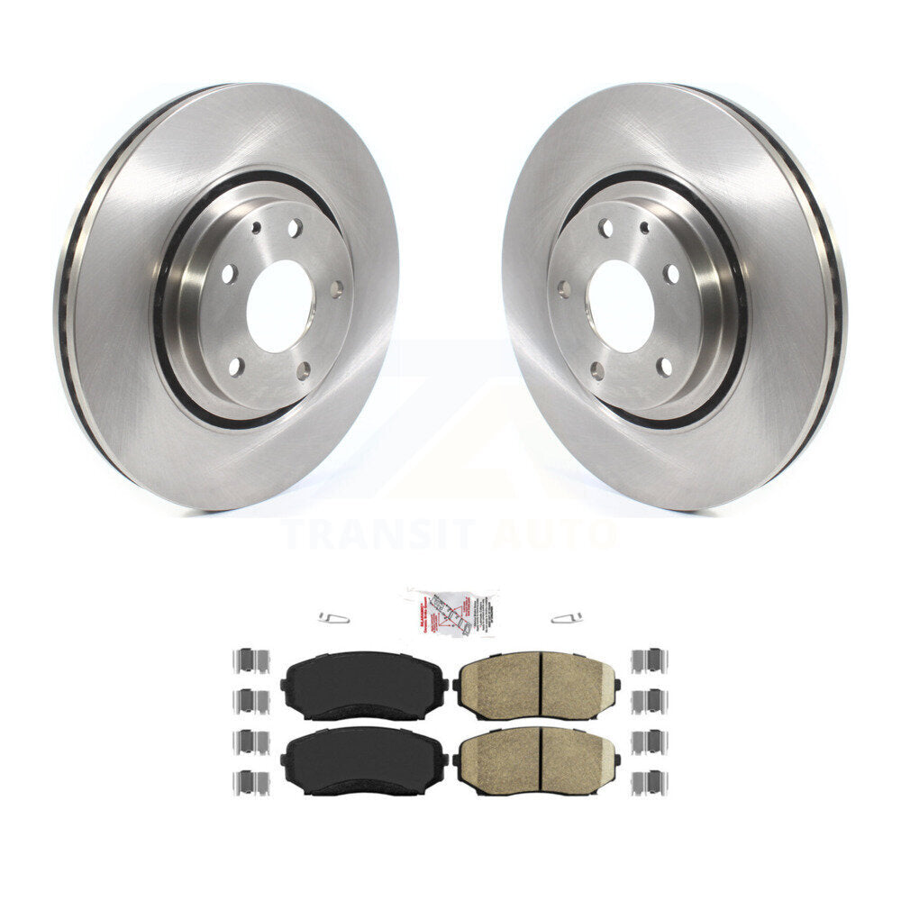 Front Disc Brake Rotors And Ceramic Pads Kit For Mazda CX-5 CX-9 K8A-104495