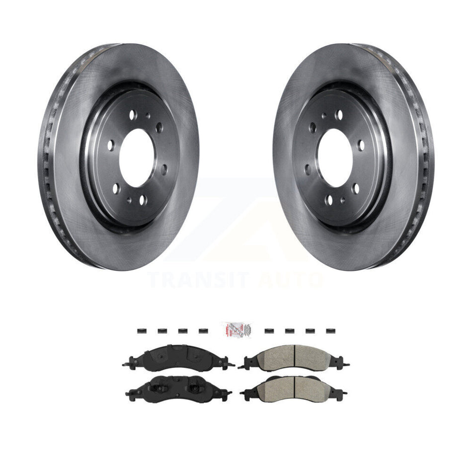 Front Brake Rotor & Semi-Metallic Pad Kit For 2007-2009 Ford Expedition Lincoln Navigator K8A-104498