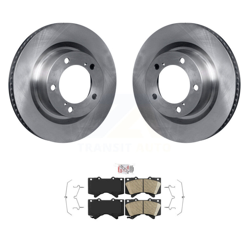 Front Disc Brake Rotor Ceramic Pad Kit For Toyota Tundra Sequoia Lexus LX570 Land Cruiser K8A-104500