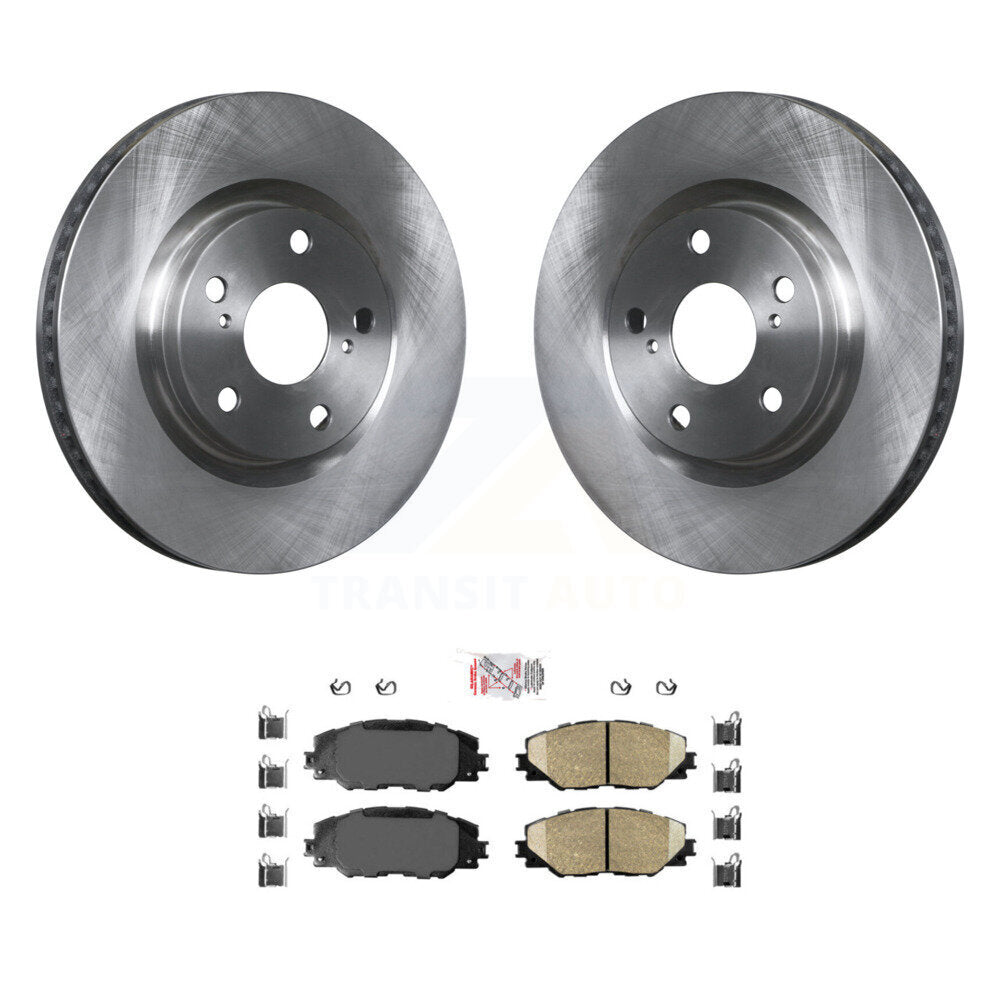 Front Brake Rotor Ceramic Pad Kit For Toyota RAV4 Matrix Pontiac Vibe Scion Corolla iM tC K8A-104506