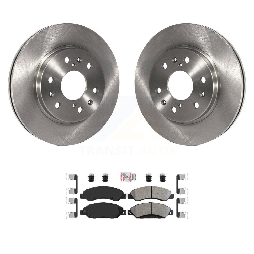 Front Brake Rotors Semi-Metallic Pad Kit For Chevrolet Avalanche Cadillac GMC Tahoe Yukon K8A-104507