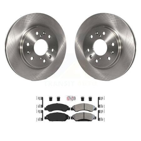 Front Brake Rotors Semi-Metallic Pad Kit For Chevrolet Avalanche Cadillac GMC Tahoe Yukon K8A-104507
