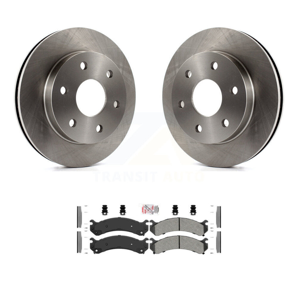 Front Disc Brake Rotor & Semi-Metallic Pad Kit For 2006 Chevrolet Express 2500 GMC Savana K8A-104510