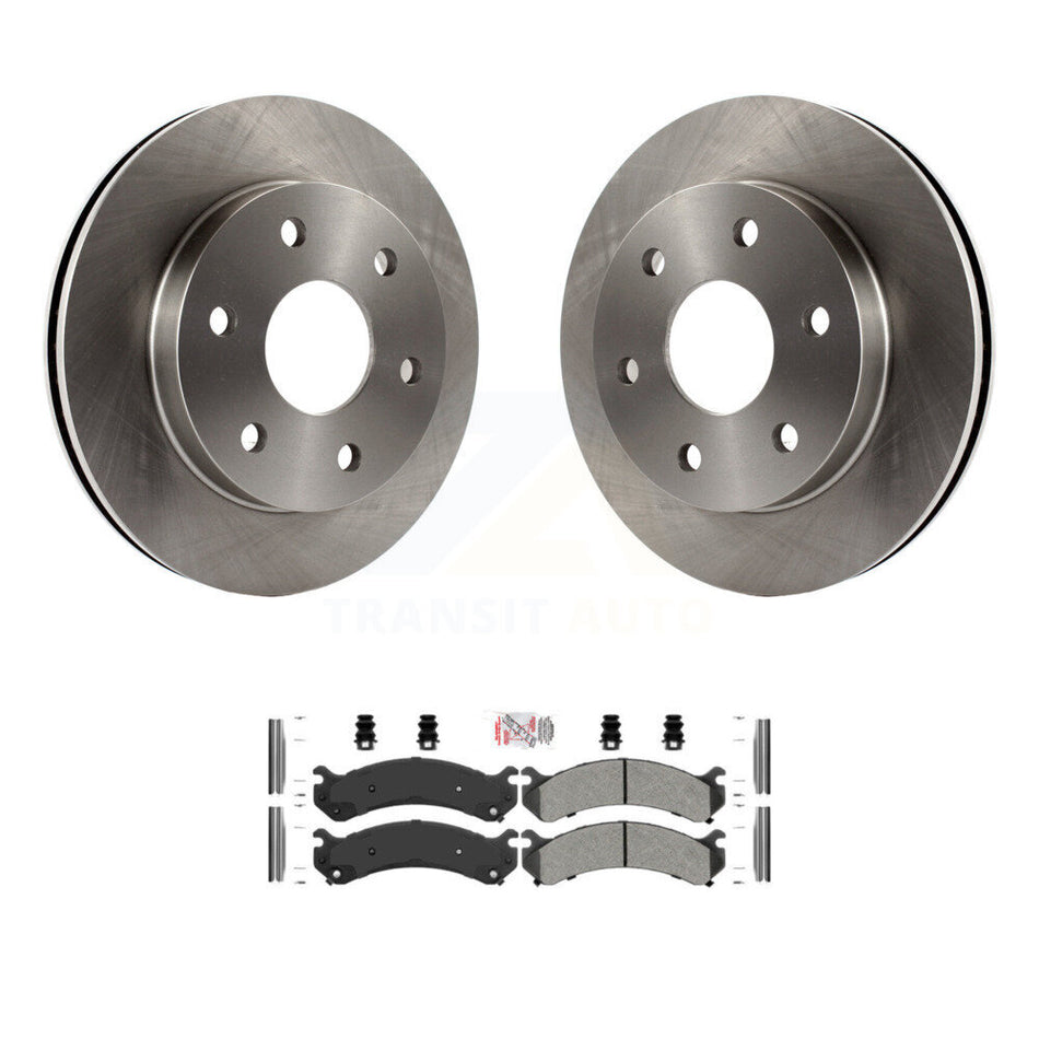 Front Disc Brake Rotor & Semi-Metallic Pad Kit For 2006 Chevrolet Express 2500 GMC Savana K8A-104510