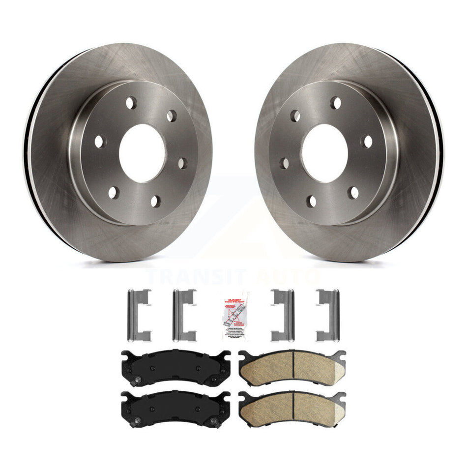 Front Brake Rotor Ceramic Pad Kit For Chevrolet GMC Silverado 1500 Sierra Avalanche Yukon K8A-104511