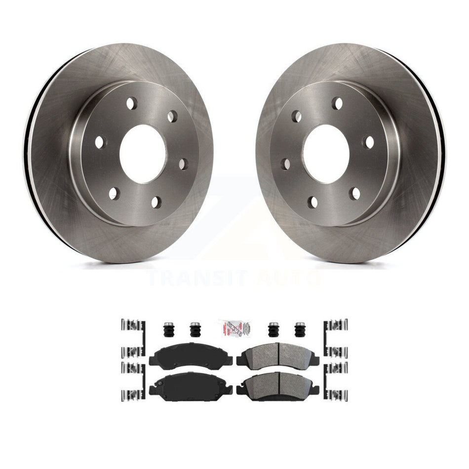 Front Disc Brake Rotors & Semi-Metallic Pad Kit For 2007 GMC Sierra 1500 rear brakes K8A-104515