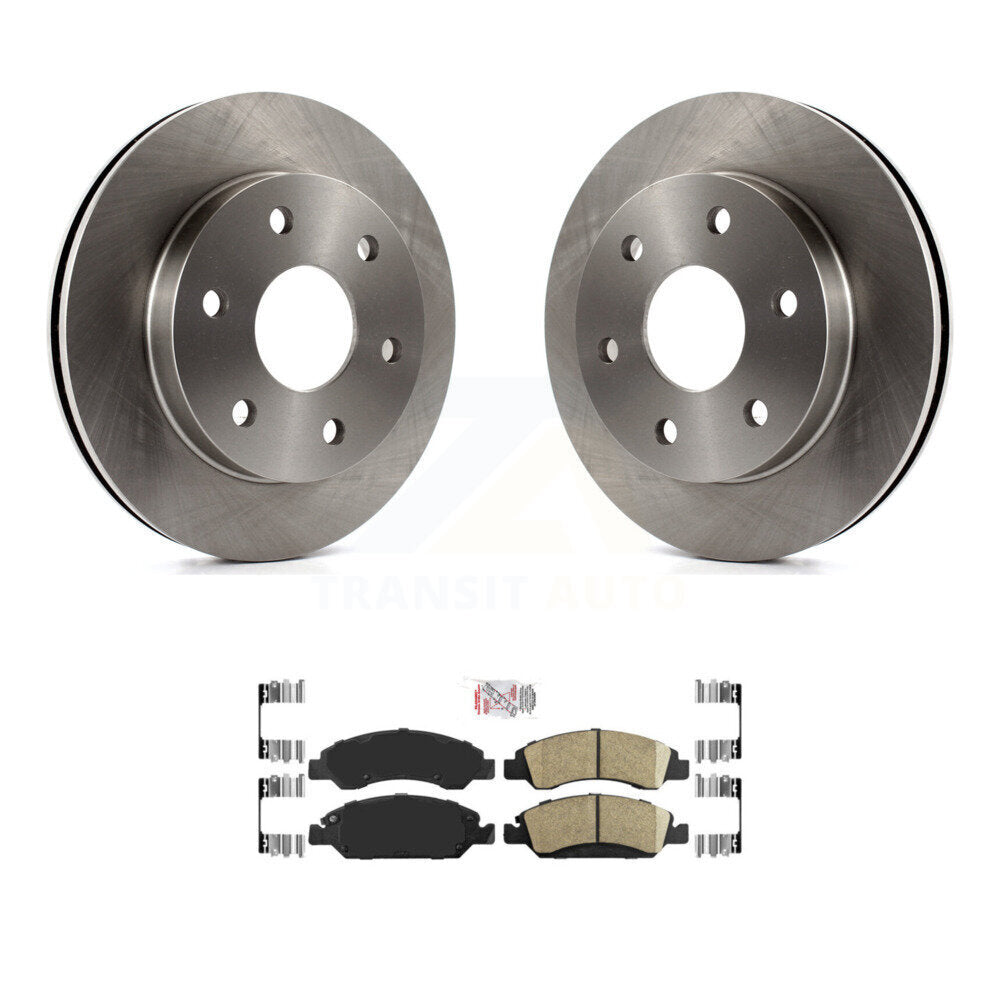 Front Disc Brake Rotors And Ceramic Pads Kit For 2007 GMC Sierra 1500 rear brakes K8A-104517