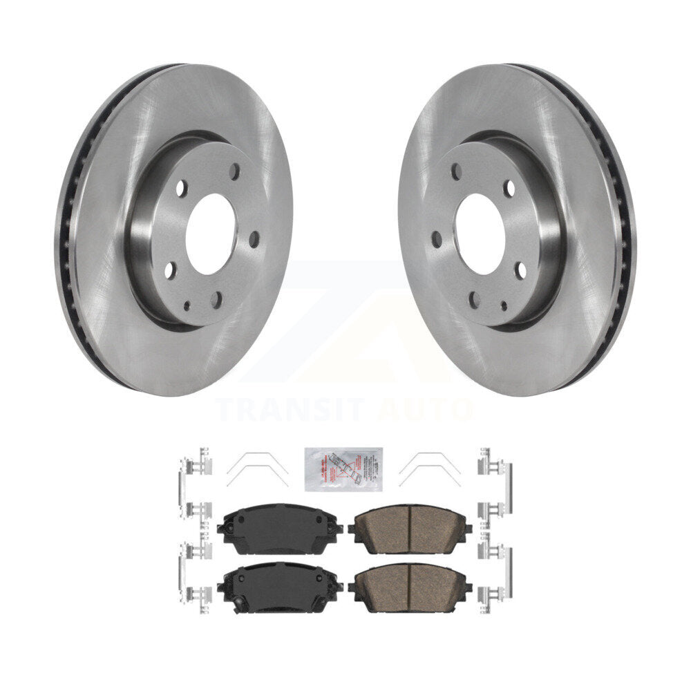 Front Disc Brake Rotors And Ceramic Pads Kit For Mazda 3 Sport FWD K8A-104518