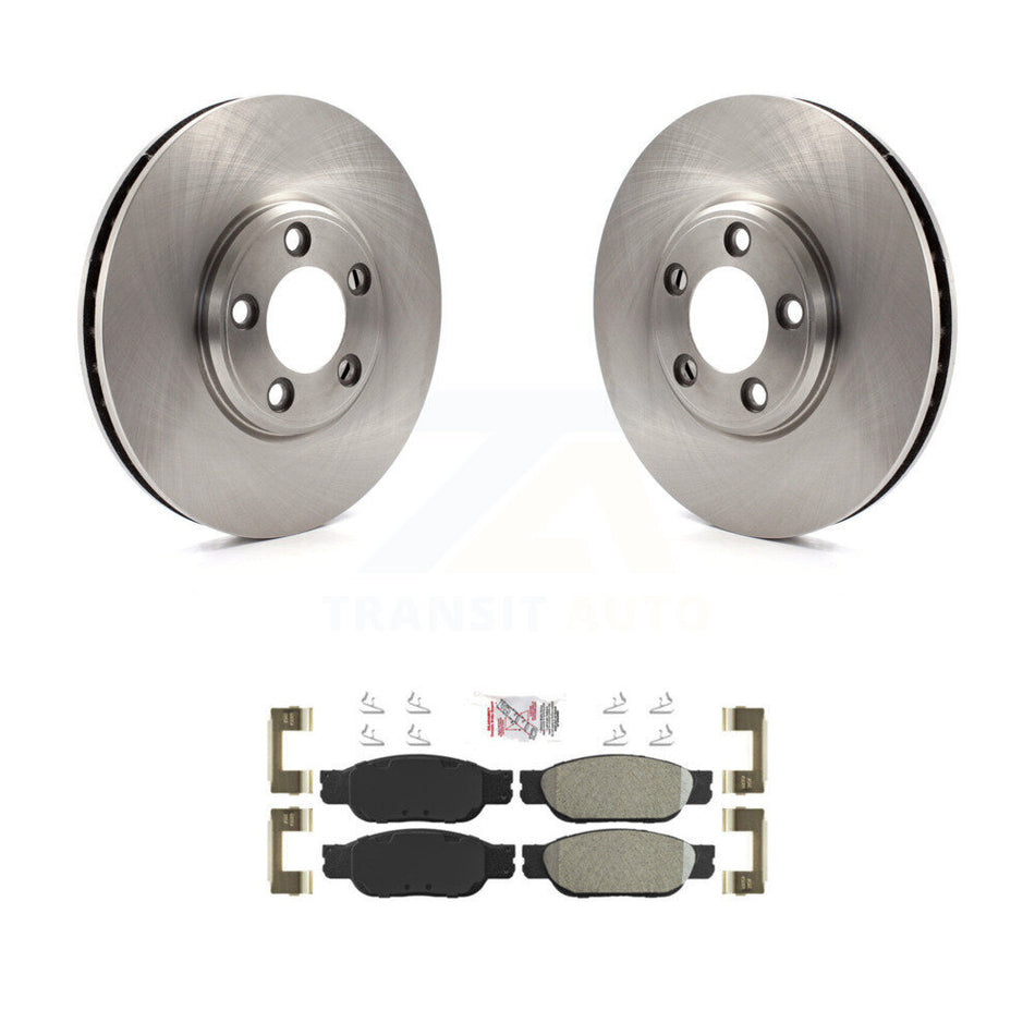 Front Brake Rotor And Semi-Metallic Pad Kit For Ford Thunderbird Lincoln LS Jaguar S-Type K8A-104522
