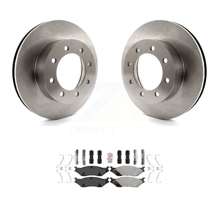 Front Brake Rotor & Semi-Metallic Pad Kit For Ford E-550 Super Duty F-450 F-550 Econoline K8A-104525