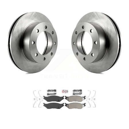 Front Brake Rotor Semi-Metallic Pad Kit For 05-09 Ford F-450 Super Duty With 8 Lug Wheels K8A-104530